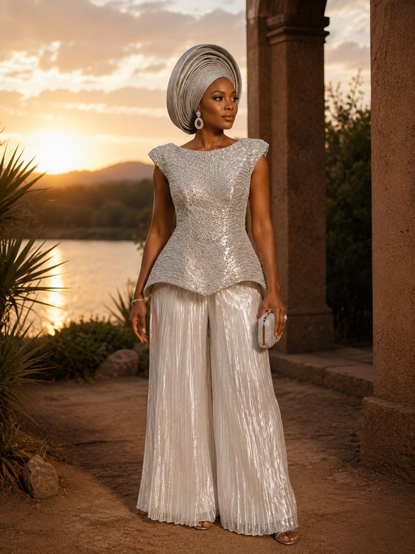 T&T Cascade Pleated Elegance Set