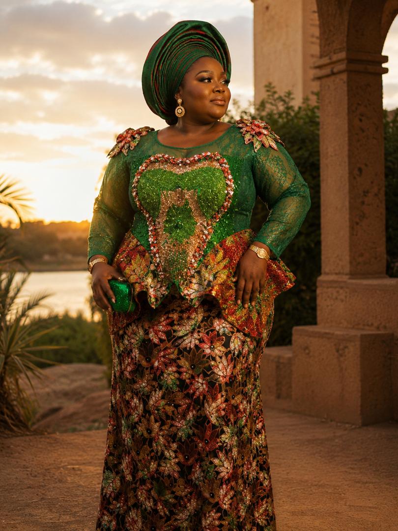 T&T Regal Blossom Beaded Ensemble