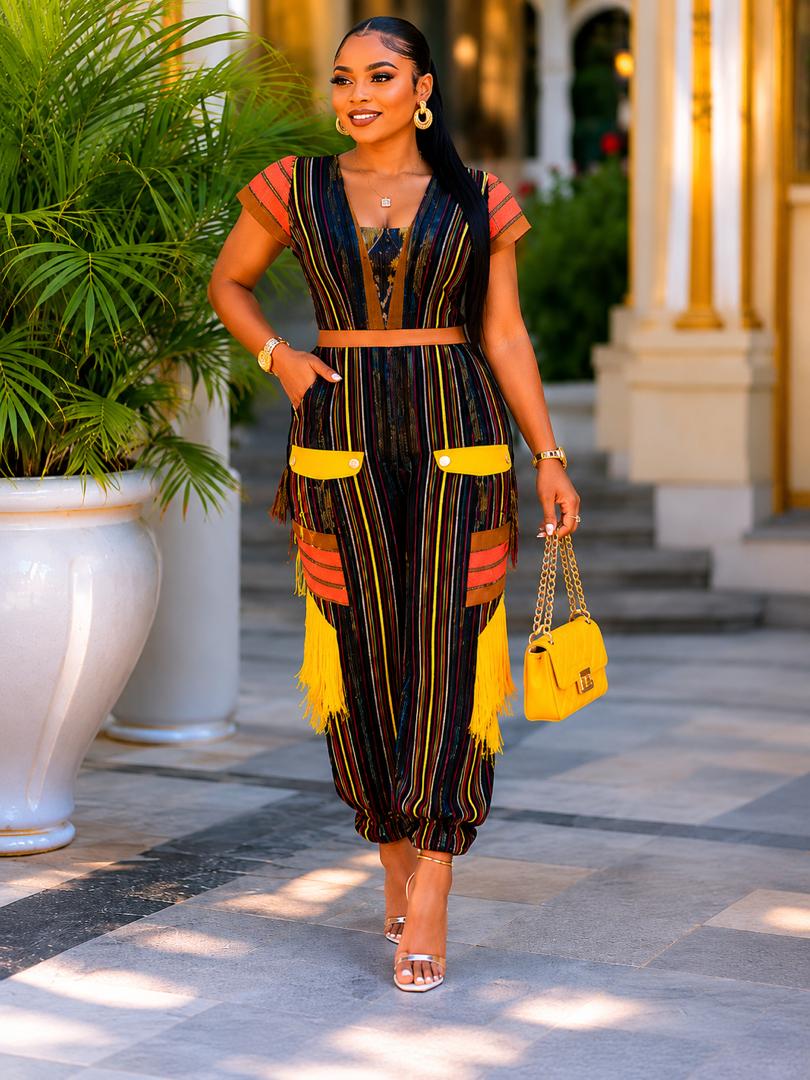 T&T Aṣọ-Oke Urban Luxe Jumpsuit