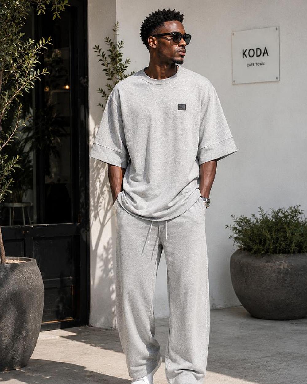 T&T Ash Grey Luxe Lounge Set