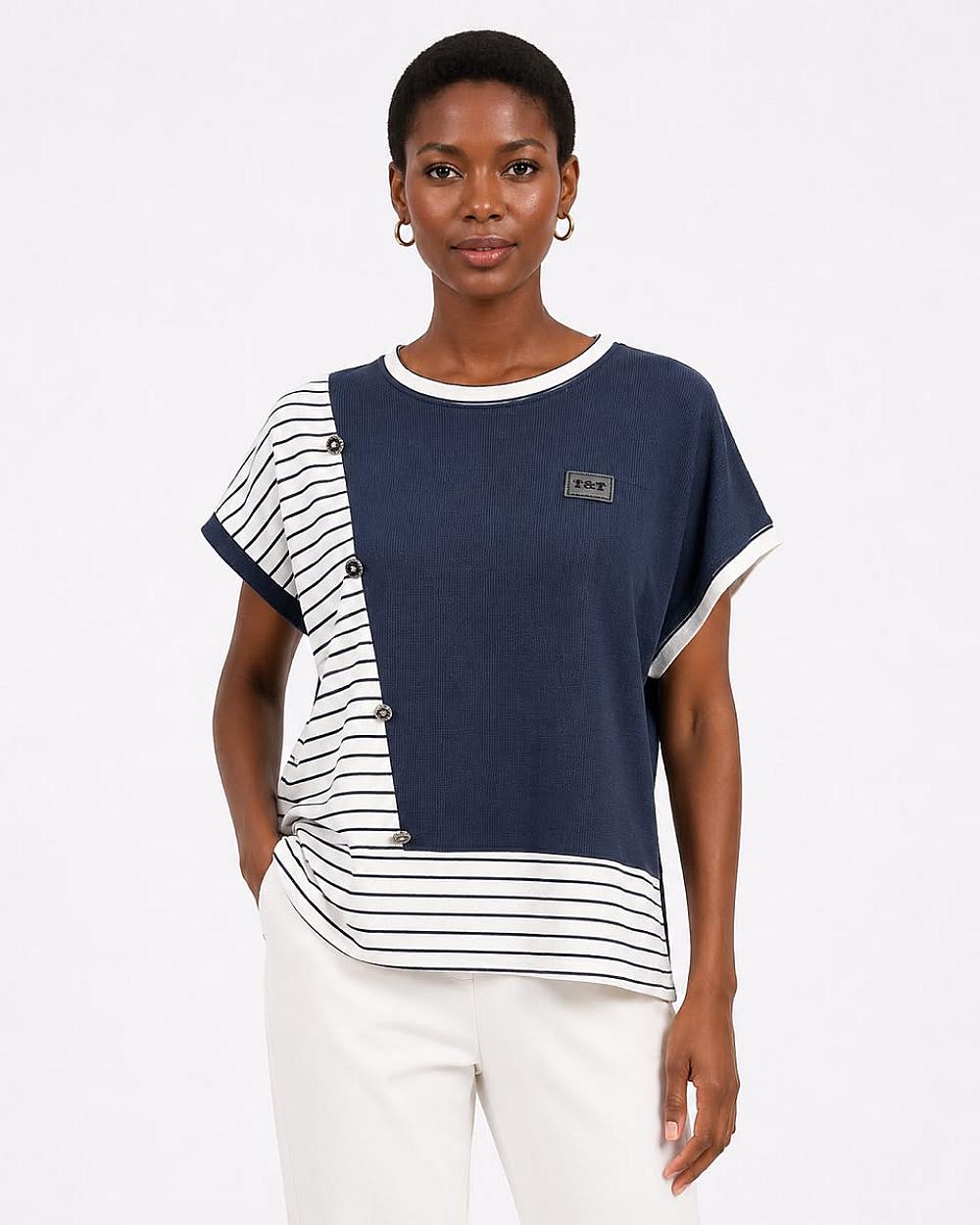 T&T Nautical Breeze Contrast T-Shirt