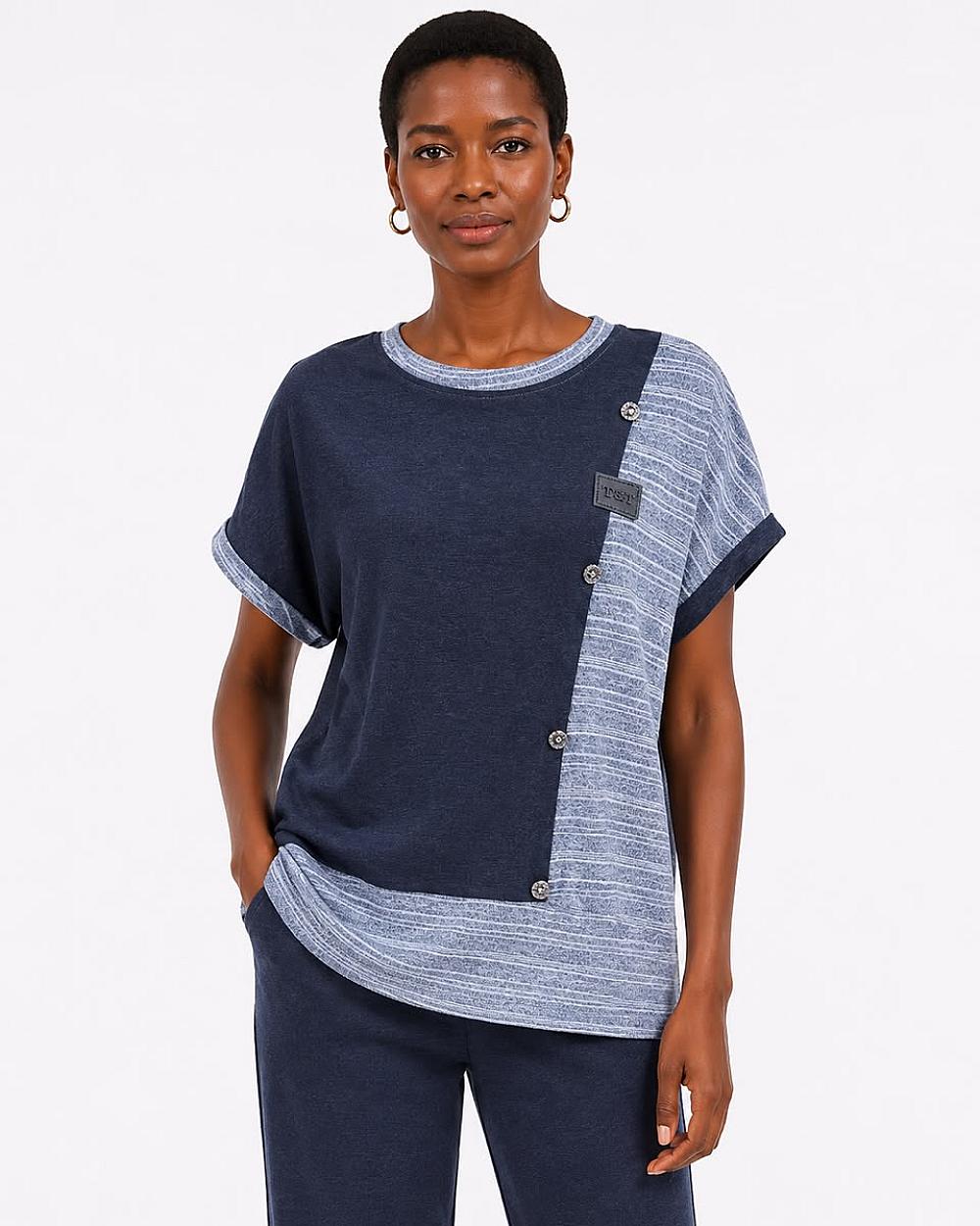 T&T Nautical Breeze Contrast T-Shirt